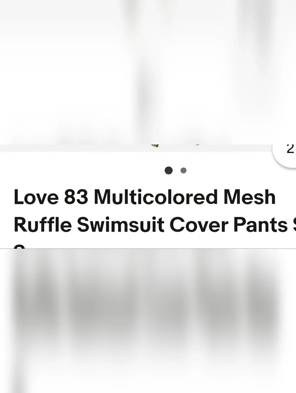 Love 83 Multicolor Tropical Print Swim Cover-Up Pants